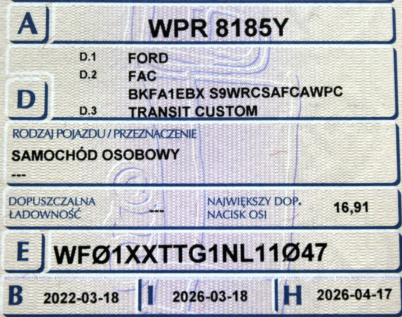 Ford Transit Custom - Zdjęcie 6