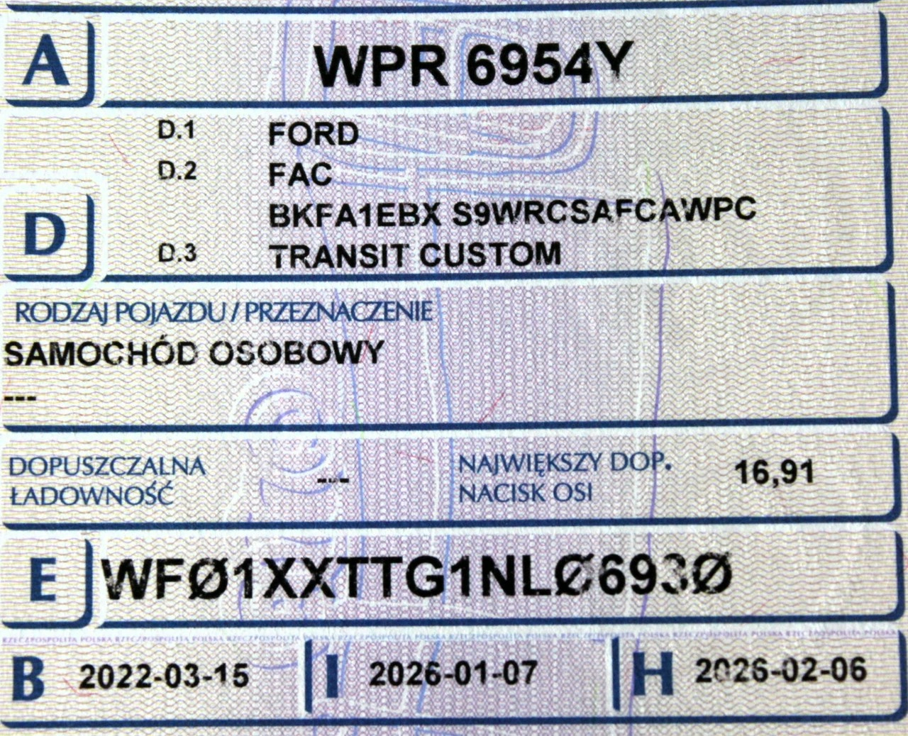 Ford Transit Custom - Zdjęcie 6